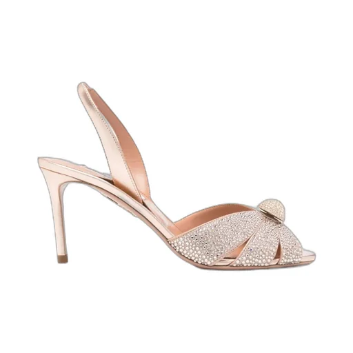 Aquazzura Almond Open Toe Slingback Sandals