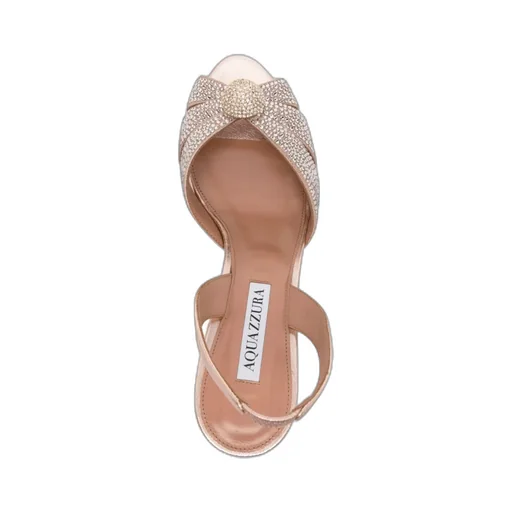 Aquazzura Almond Open Toe Slingback Sandals