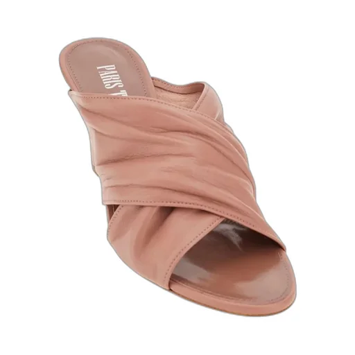 Paris Texas Maria Ruched Mules