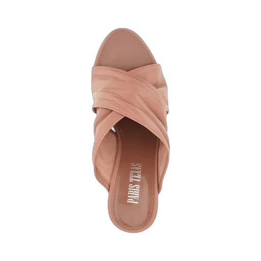 Paris Texas Maria Ruched Mules
