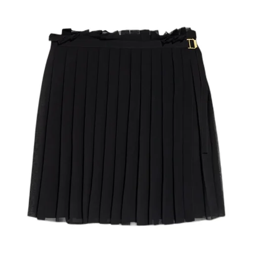 Ami Paris Pleated Straight Hem Mini Skirt