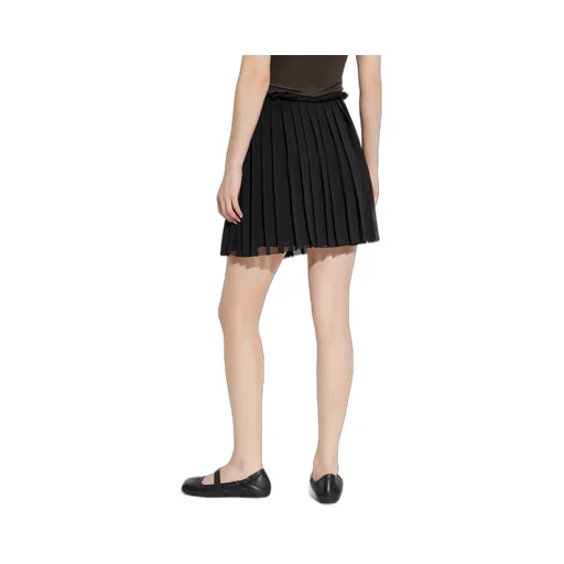 Ami Paris Pleated Straight Hem Mini Skirt