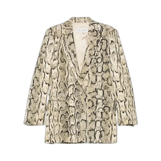 Snakeskin Jacquard Blazer