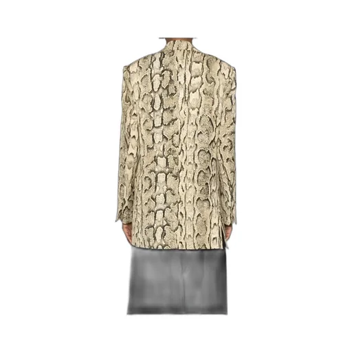 Snakeskin Jacquard Blazer