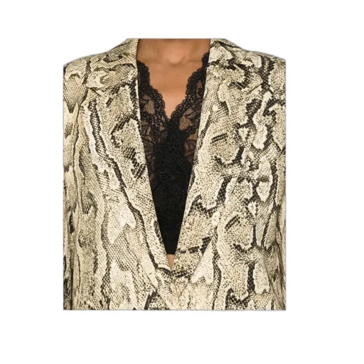 Snakeskin Jacquard Blazer