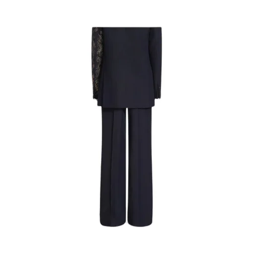 Dries Van Noten Pressed Creased Straight-Leg Trousers