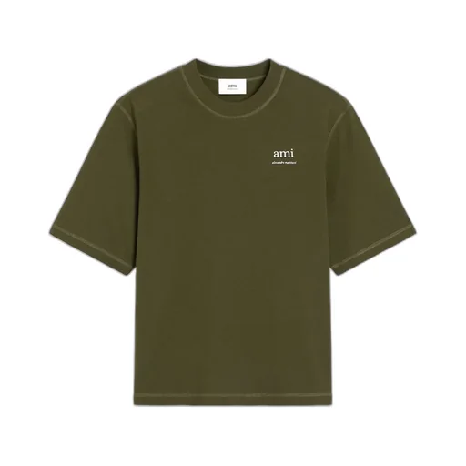 Ami Paris Logo Printed Oversized Fit T-Shirt