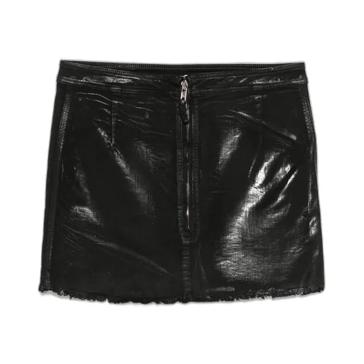 Coated Mini Skirt