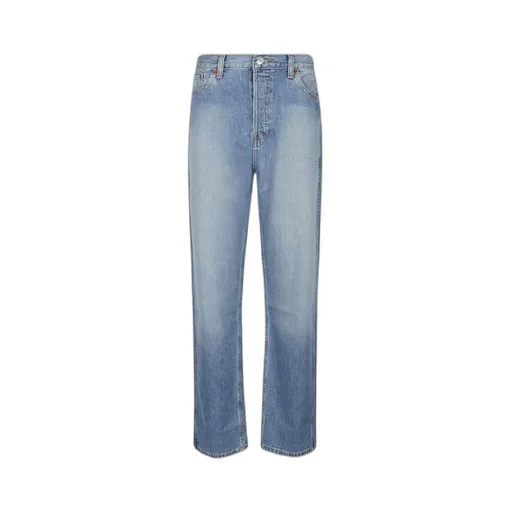Re/Done High-Rise Straight Jeans