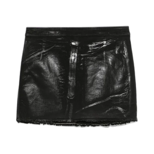 Coated Mini Skirt