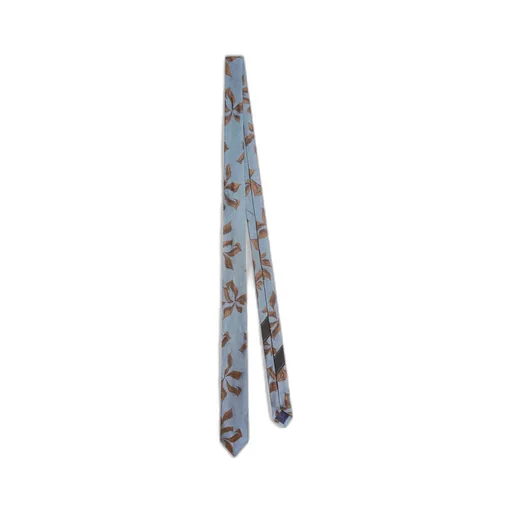 Graphic-Print Silk Tie