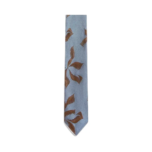 Graphic-Print Silk Tie