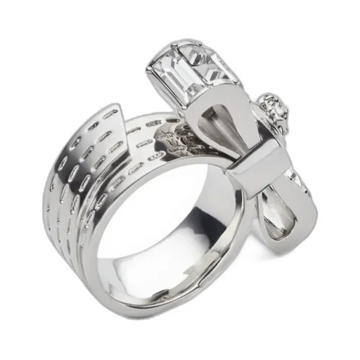 Versace Medusa Embellished Ring