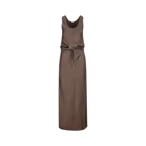 Brunello Cucinelli Sleeveless Drawstring Dress