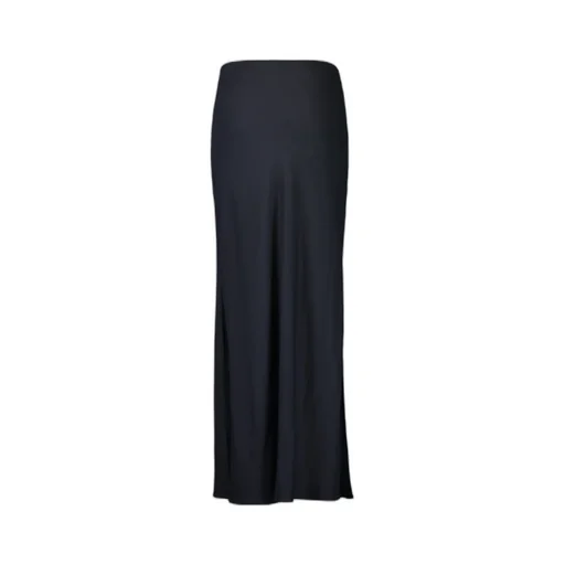 Brunello Cucinelli Side Slit Twill Maxi Skirt