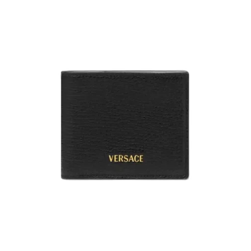 Versace Logo-Lettering Bi-Fold Wallet