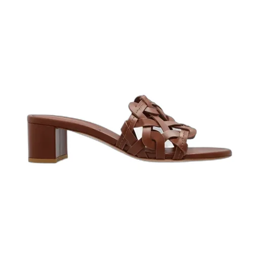 Gianvito Rossi Amalfi Interwoven Strap Mules