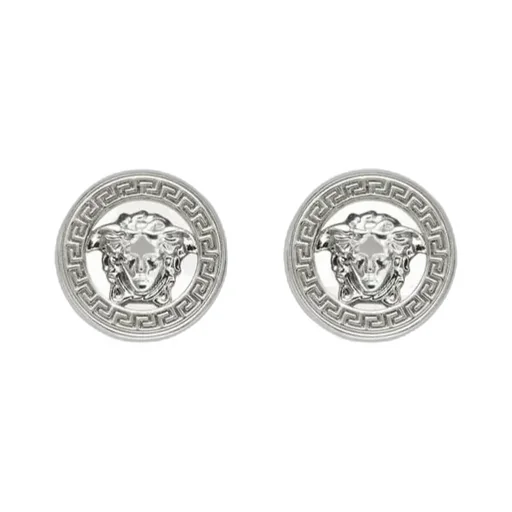 Versace Medusa Head Logo-Engraved Earrings