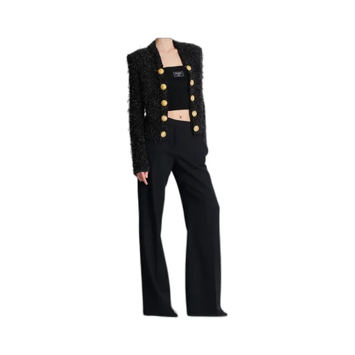 Balmain Edge-To-Edge Tweed Jacket