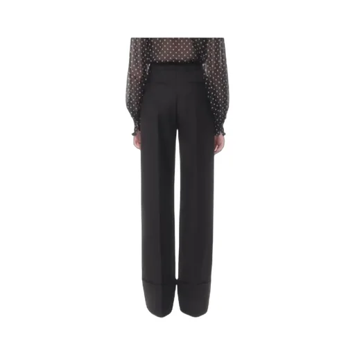 Valentino High Waist Straight Leg Trousers