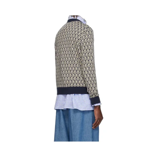 Valentino Garavani Toute La V Jacquard Knit Sweater