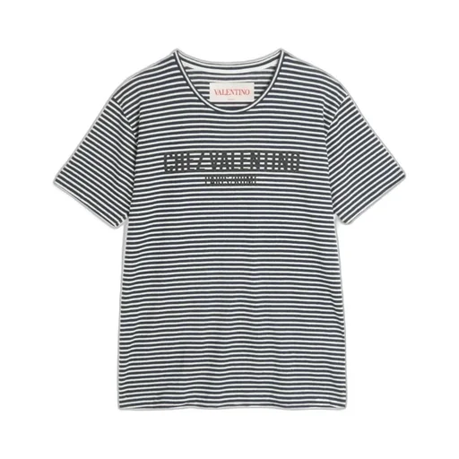 Valentino Striped Crewneck T-Shirt