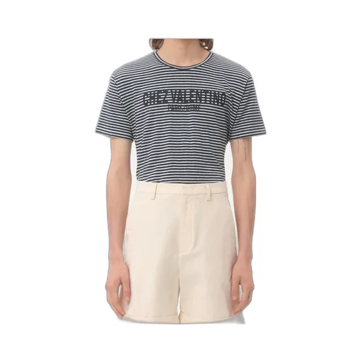 Valentino Striped Crewneck T-Shirt