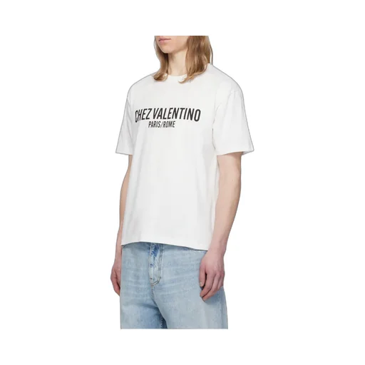 Valentino Chez Valentino-Printed Crewneck T-Shirt