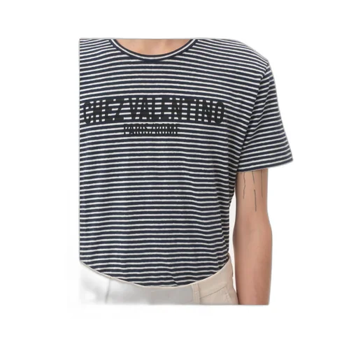 Valentino Striped Crewneck T-Shirt