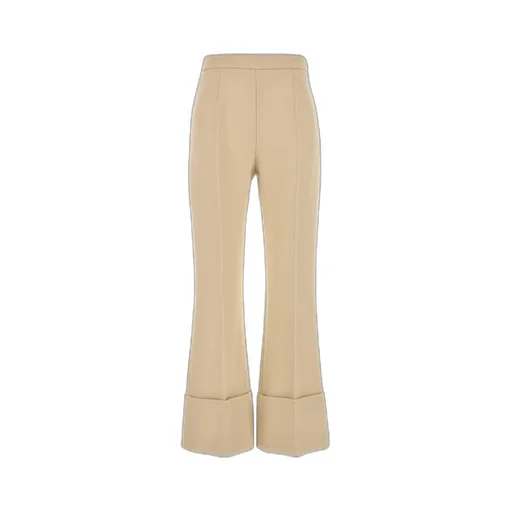 Valentino Turn-Up Cuff Wide Leg Pants
