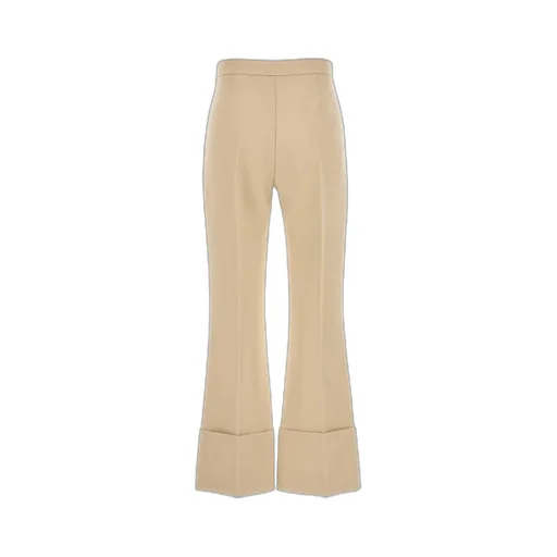 Valentino Turn-Up Cuff Wide Leg Pants