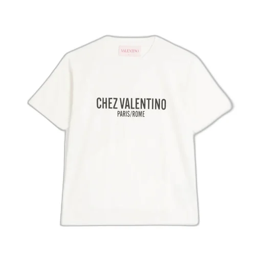 Valentino Chez Valentino-Printed Crewneck T-Shirt