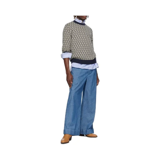 Valentino Garavani Toute La V Jacquard Knit Sweater