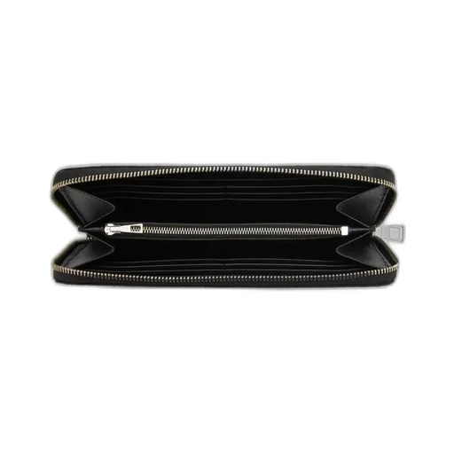 Zip Around Wallet In Soft Grained Calfskin