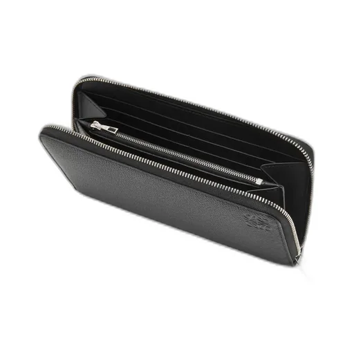 Zip Around Wallet In Soft Grained Calfskin