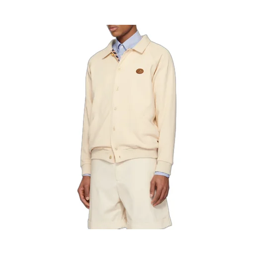 Valentino Vlogo Signature Button-Up Bomber Jacket