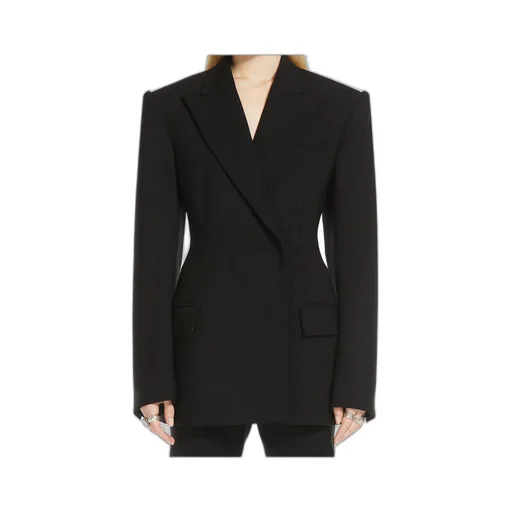 Sportmax Double-Breasted Long-Sleeved Blazer