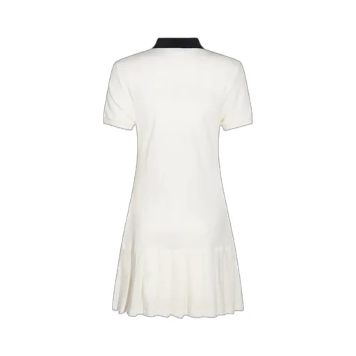 Miu Miu Logo-Embroidered Short-Sleeved Mini Polo Dress