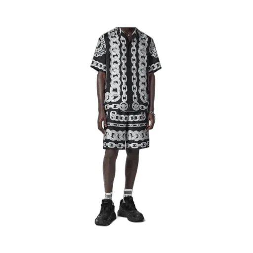 Versace Graphic-Printed Elasticated Waistband Track Shorts