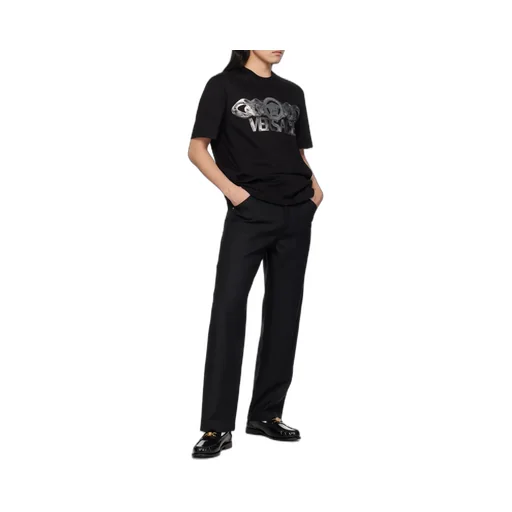 Versace Logo-Printed Crewneck T-Shirt