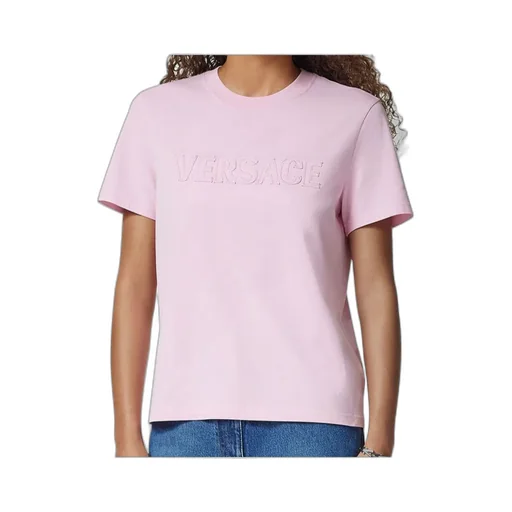Versace Logo-Appliqu Crewneck T-Shirt