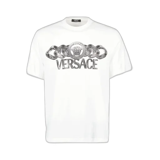 Versace Logo-Printed Crewneck T-Shirt