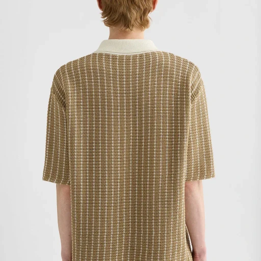 Cotton Knit Polo T-Shirt