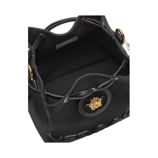 Versace La Medusa Drawstring Bucket Bag