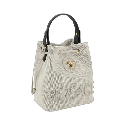 Versace Medusa-Plaque Drawstring Bucket Bag