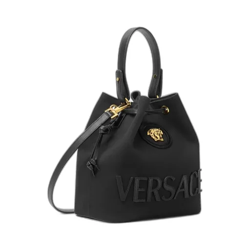 Versace La Medusa Drawstring Bucket Bag