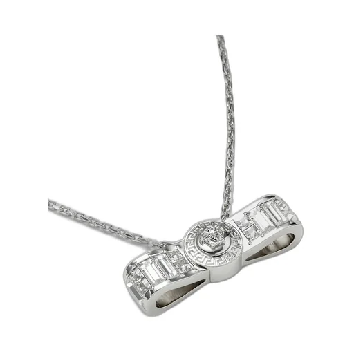 Versace Medusa-Pendant Embellished Necklace