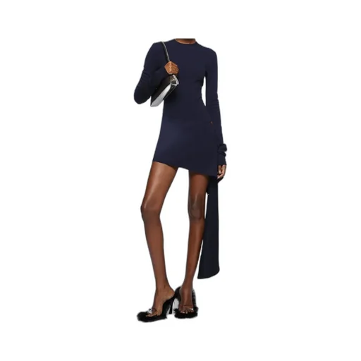 The Attico Asymmetric Hem Mini Dress