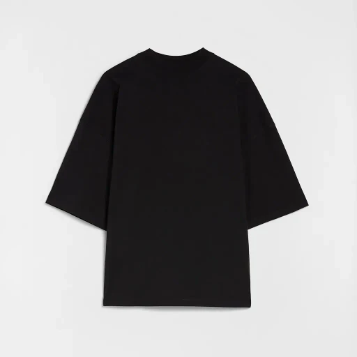 Cotton Mock-Neck T-Shirt