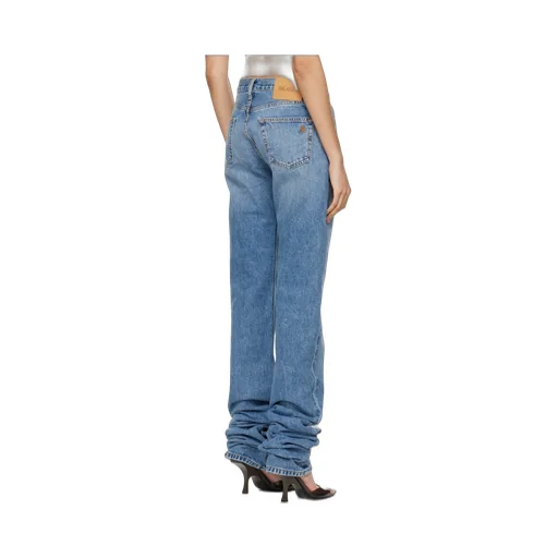 The Attico Logo Patch Long Jeans